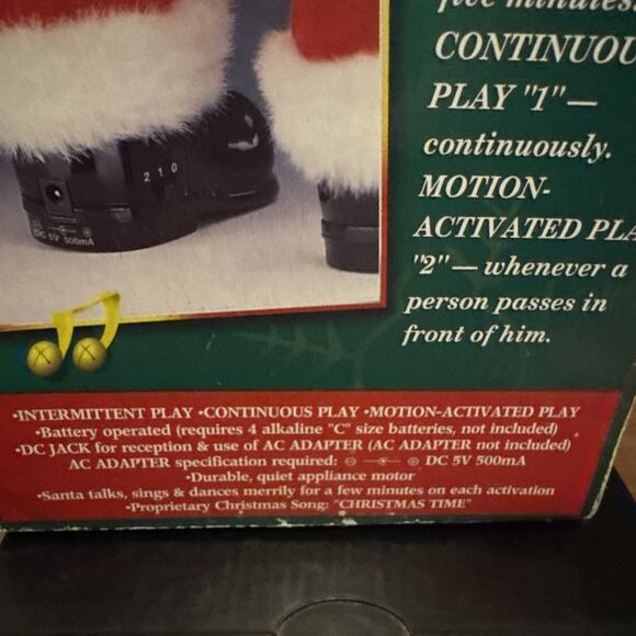 Rock A Long Santa Collectibles Jingle Bell Rock Animated Santa Claus PARTS ONLY - Picture 5 of 9